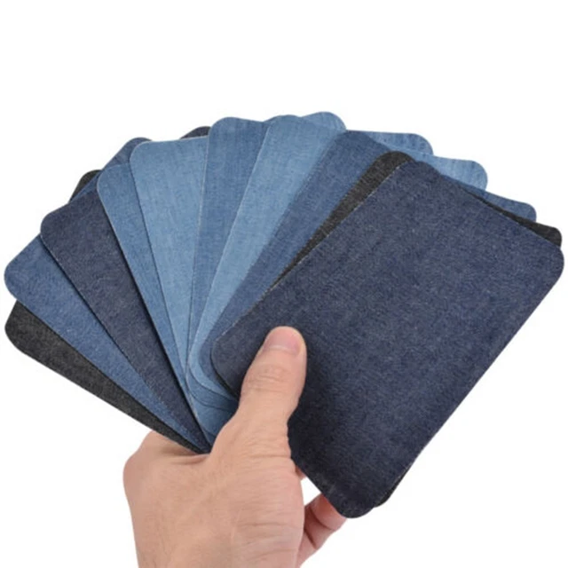 Patchs jeans durables pour vêtements réparation 10 autocollants en 5 couleurs