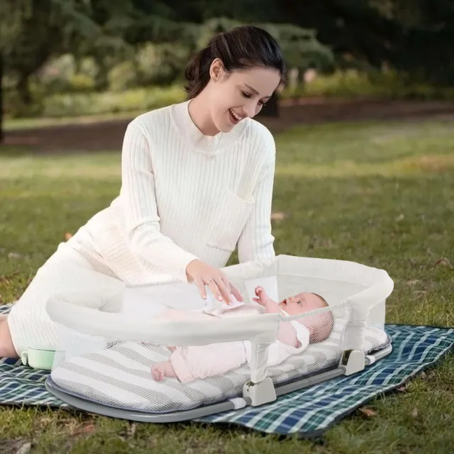Baby Bed Side Sleeper Infant Crib Bassinet Easy Foldable Travel Basket Newborn