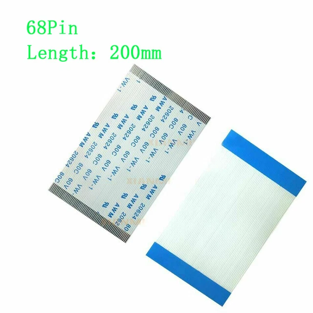 2pcs FFC/FPC Flat Flexible Cable 0.5mm Pitch Forward Direction 68Pin L:200mm