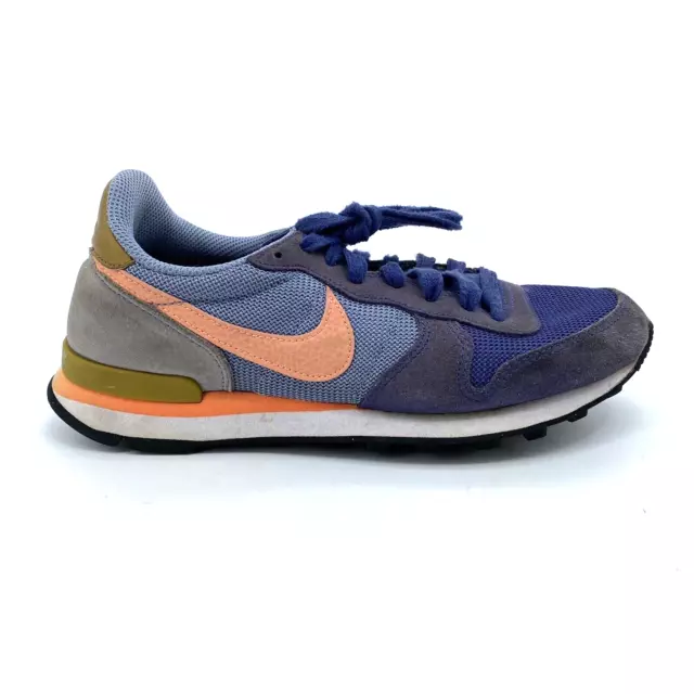 Womens 7 Nike Internationalist 629684-404 Blue Gray Pink Casual Shoes Sneakers