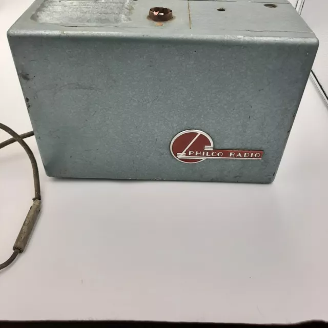 Vintage 1940s Philco Car Radio Model Un6-550.. For Parts Or Repair  Read!