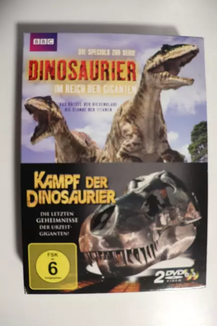 Kampf der Dinosaurier/Dinosaurier – Im Reich der Giganten - 2 DVD, BBC, Schuber