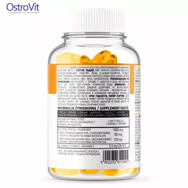 OMEGA-3 Supports Heart Health * Maintain Triglyceride Levels * Fish Oil 1000 mg 3