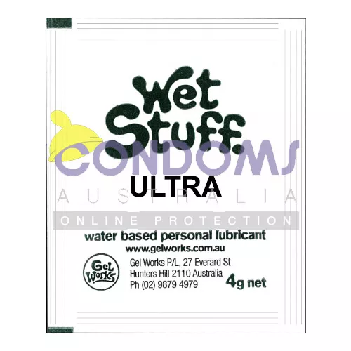 Wet Stuff ULTRA Personal Lubricant Sachets (12 Lubricant Sachets) FREE SHIPPING