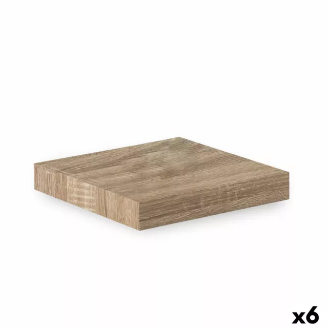 Regale Confortime natürlich Holz MDF 23,5 x 23,5 x 3,8 cm [6 Stück]