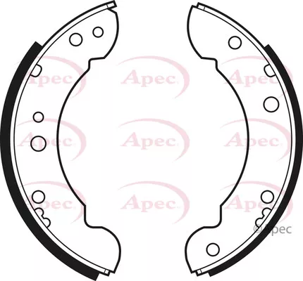 Brake Shoes Set fits MG MGR V8 3.9 92 to 95 V8RE Apec Genuine Quality Guaranteed