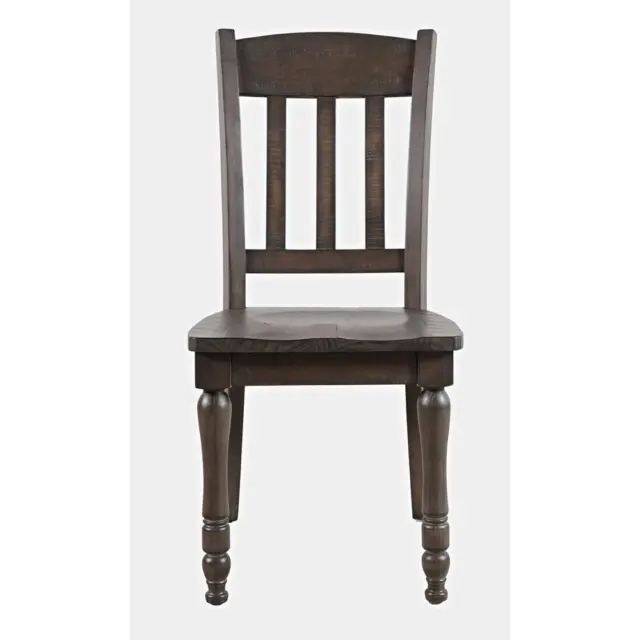 Madison County Rustic Reclaimed Pine Farmhouse Slatback Dining Chair (Set of...