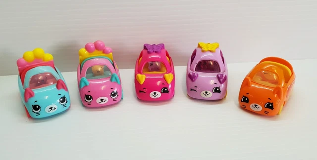 Moose Shopkins Cutie Cars Lot of 5 - McDonalds Happy Meal Toys (2019)