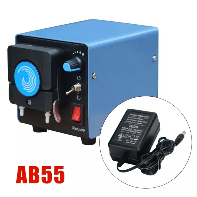 AB55 Peristaltic Large Flow Liquid Pump Fits Lab Analytical Test CW/CCW Pump 12V