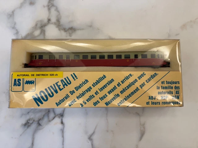 Autorail diesel ABJ 2 SNCF livrée rouge/beige toit rouge DCC SOUND