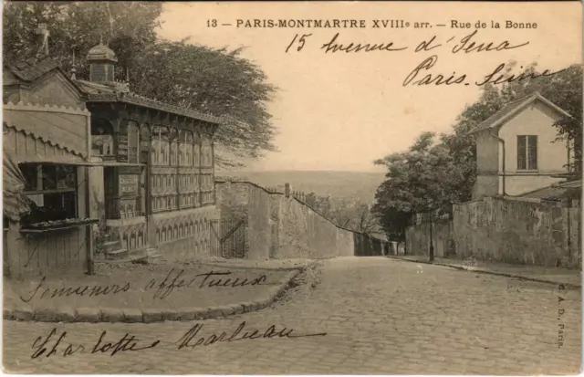 CPA AK PARIS 18e Montmartre. Rue de la Bonne (575862)