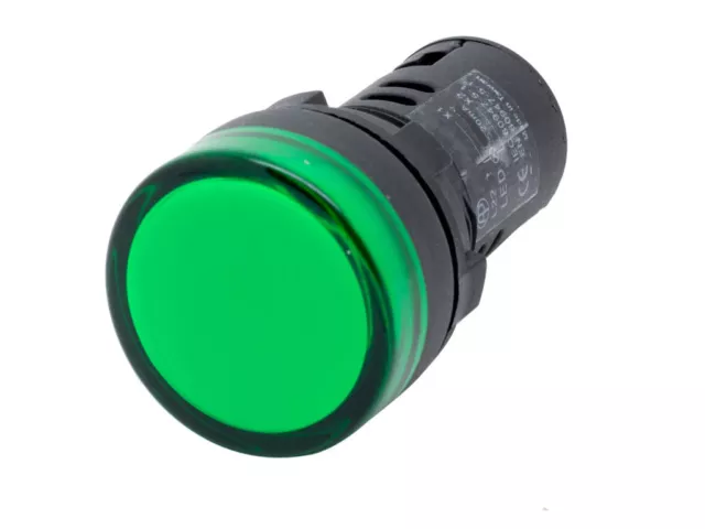 L22 ATI Green LED Pilot Panel Indicator Light 22mm 24V DC