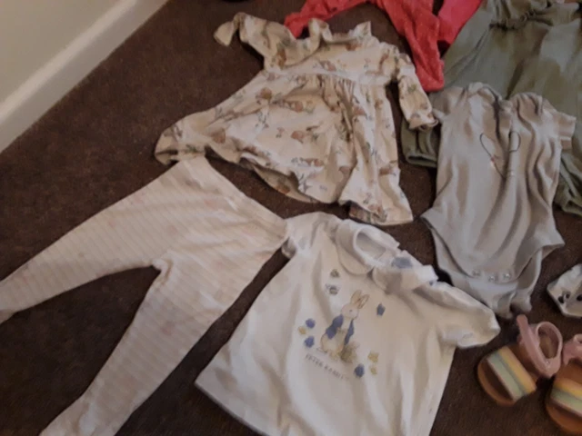 Pacchetto Vestiti Bambina. 6-9 Mesi. Joules, M&S,Next,John Lewis, Ecc. Nuovo/Usato 3