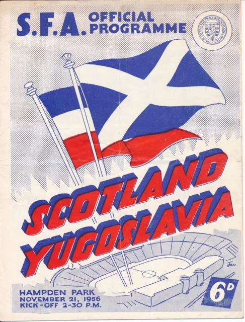 Scotland v Yugoslavia (Friendly International @ Hampden Park) 1956