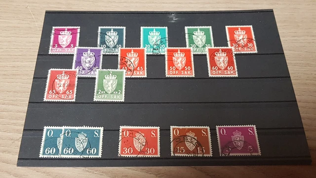 Konvolut / Lot 7 - alte Briefmarken aus Norwegen - OFF. SAK