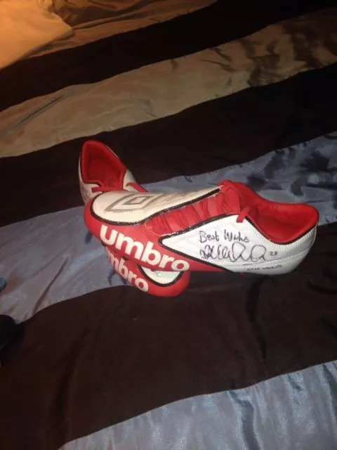 Kyle Walker/Manchester City hand signed Umbro football boots 2