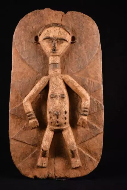 13675 African Authentic Lega Plank Mask DR Congo