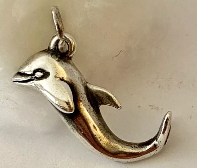 ❤️James Avery Whale Charm 🐳 Dolphin Retired ~ Collector Item w/ JA Box X-Rare❤️