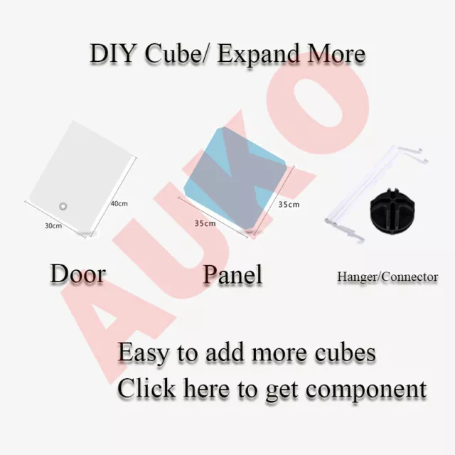 Cube Storage System Parts Panel Connector Door Components DIY Cabinet Wardrobe