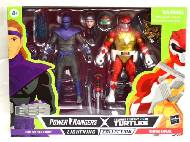 Power Rangers X TMNT Foot Soldier Tommy & Morphed Raphael Lightning Collection