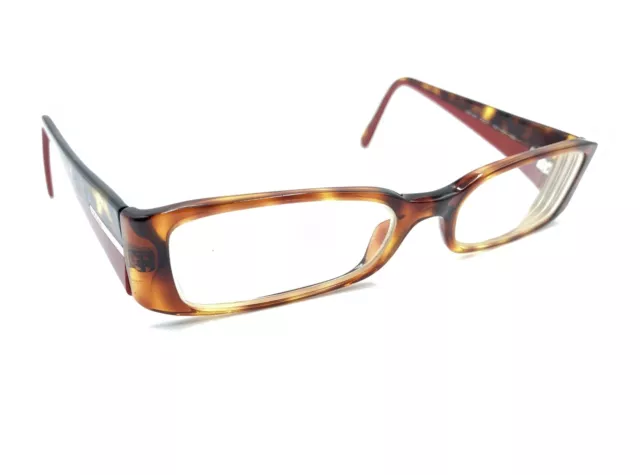 Prada VPR 16G 767-1O1 Brown Tortoise Red Eyeglasses Frames 51-17 135 Italy