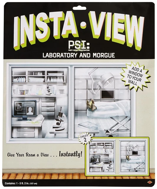 LAB & Haunted House Halloween Party Backdrop InstaView Wall