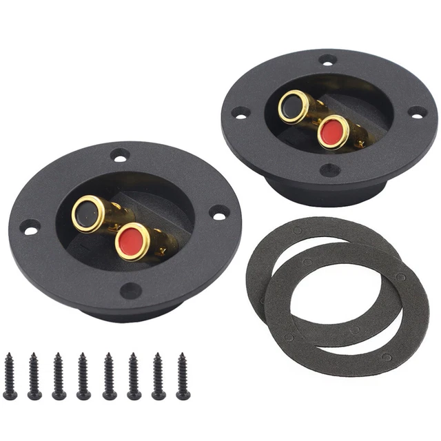 2 Pcs Speaker Box Terminal Audio Junction Box Wireless Speakers Bass