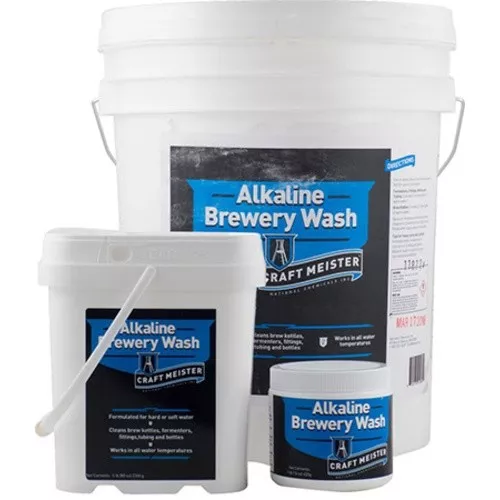 Craft Meister Alkaline Brewery Wash - Safe for use with Beer Brewing Keg Cleaner