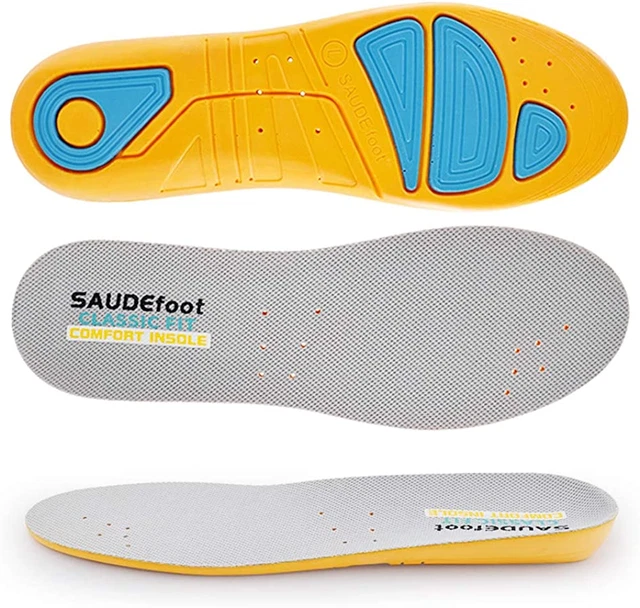 Plantillas de confort gruesas SAUDEfoot para hombre y mujer, plantillas para amortiguación