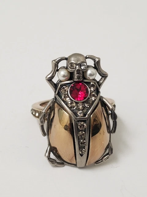 alexander mcqueen Women’s scarab beetle s ring size 15 made in Italy usa size 7 alexander mcqueen Women’s scarab beetle s ring size 15 made in Italy usa size 7