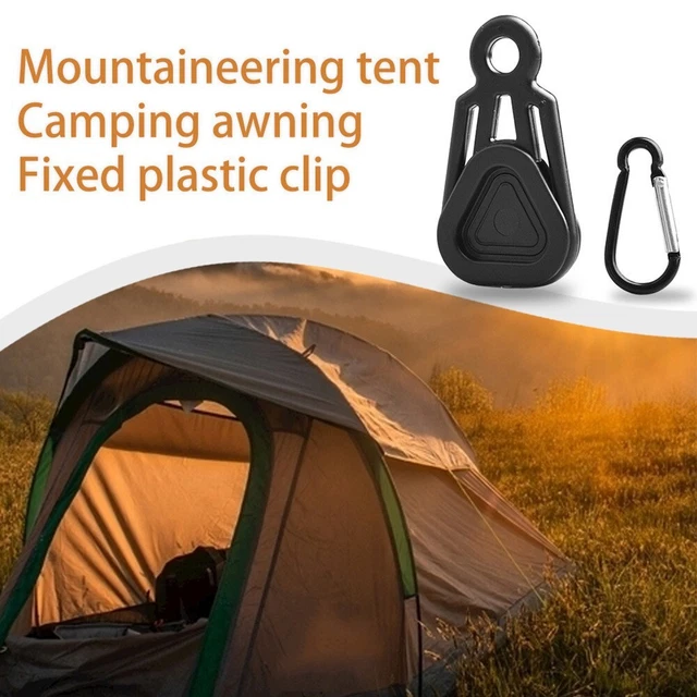 Camping Tent Canopy Clips Outdoor Tarpaulin Rope Alligator Clamps Awning Buckle