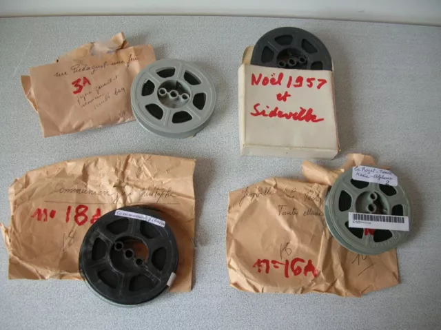 Lot de 4 anciens films amateur de famille super 8 Sideville Le Rozel 1957/70 n°6