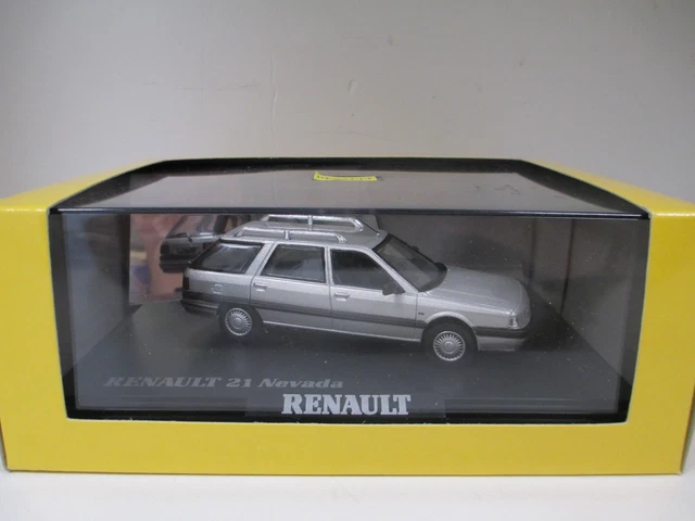 Miniature Renault 21 Nevada 1/43 Norev Nevada Depart Au Ski Avec Dachbarres De Toit 1986