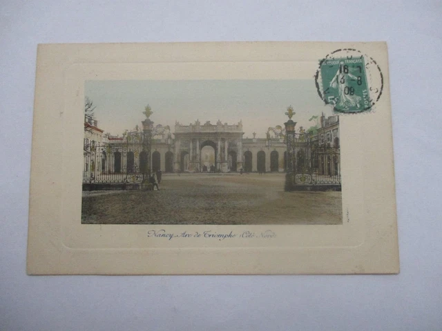 Cpa Murder And Moselle 54 Nancy Triumphal Arch North Side