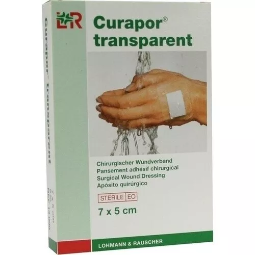CURAPOR Wundverband steril transparent 5x7 cm, 5 St PZN 02913124