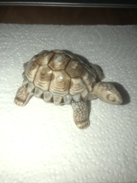 Porcelain 3" Turtle / Tortoise Figure Made in England By Wade
