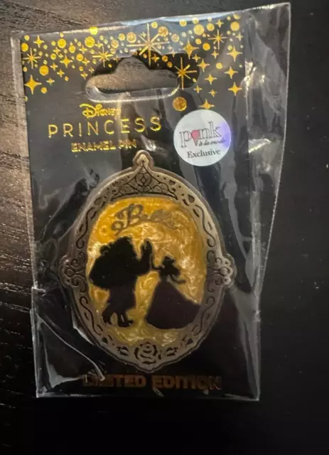 Disney Pink A La Mode Princess Pin Beauty and the Beast Silhouette Belle LE Pin