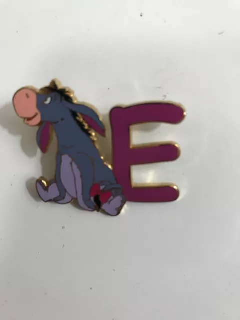 Disney Eeyore (Winnie The Pooh) ~Letter E~Alphabet Htf Pin~Free Shipping!