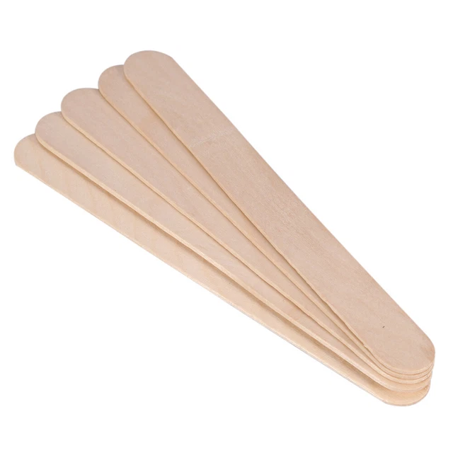 Aplicador de espátula de cera desechable de madera 100x/caja lengua de cera TDM