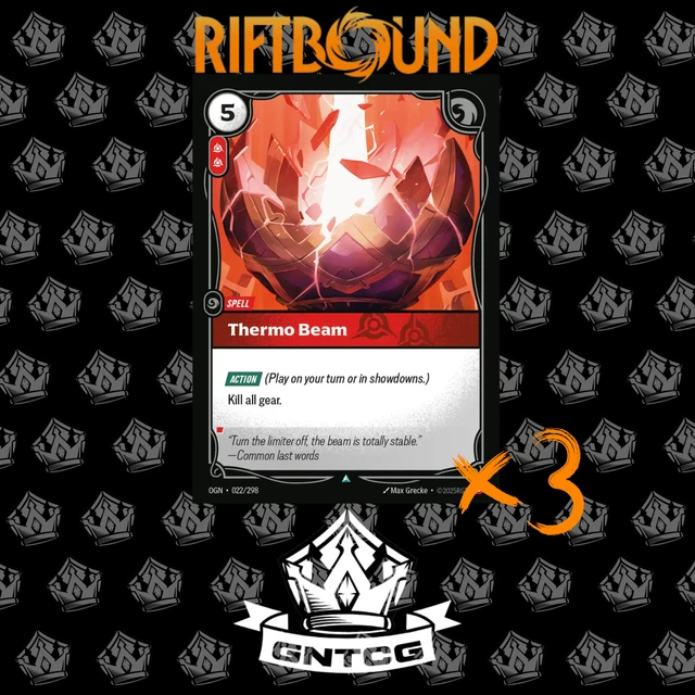 RIFTBOUND - THERMO Beam - OGN 022 English NM - Playset £4.90 - PicClick UK