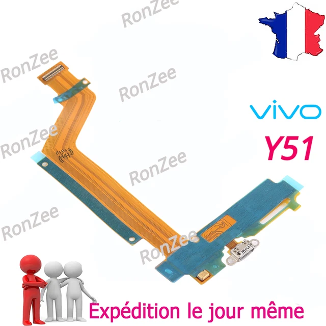 Connecteur De Charge Dock Flex Pour Vivo Y76 (5G), Y76s, Y74s – Neuf – Multicolore