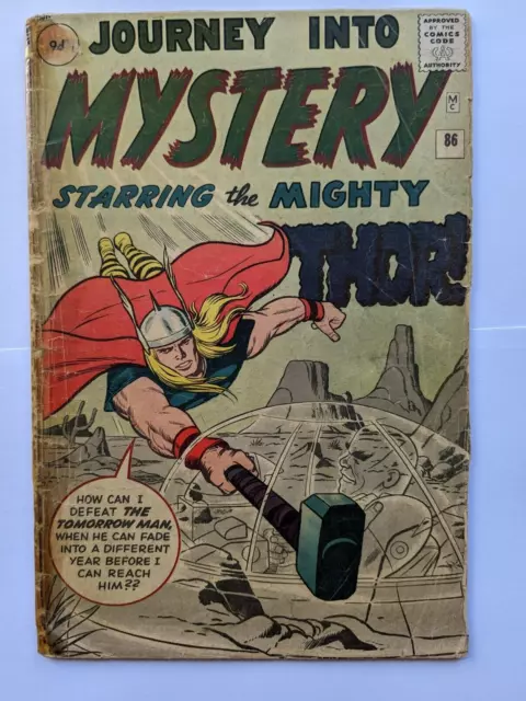 JOURNEY INTO MYSTERY / THOR #86 (1962) 4th Thor, 1st Odin; solid low grade, Gd