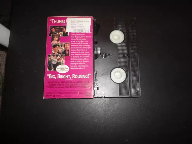 Newsies (VHS, 1992) Christian Bale Robert Duvall Rare Disney Musical HTF 2