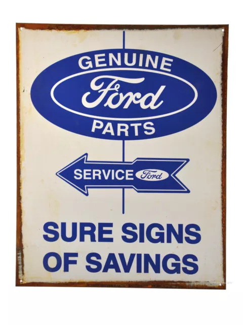 Schild Ford Service Parts licensed Auto KFZ Werkstatt Poster USA 30 x 40 cm *038