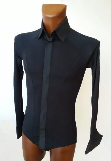 Camicia Stretch Dance Da Uomo Costruita Su Pantaloncini Per Danza Da Sala, Pattinaggio Su Ghiaccio