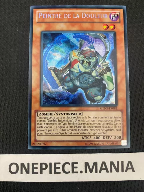 Enchère Carte Yu-Gi-Oh! Peintre de la Douleur GENF-FR084 Secrète Rare