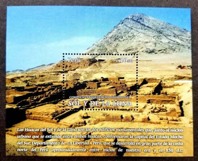 *FREE SHIP Peru Archeological Complex Of Sun Moon 2013 Mountain Temple (ms) MNH