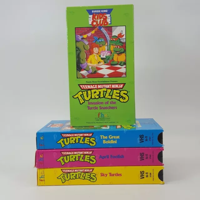 TEENAGE MUTANT NINJA Turtles VHS “Sky Turtles” Burger King Kids Club £1