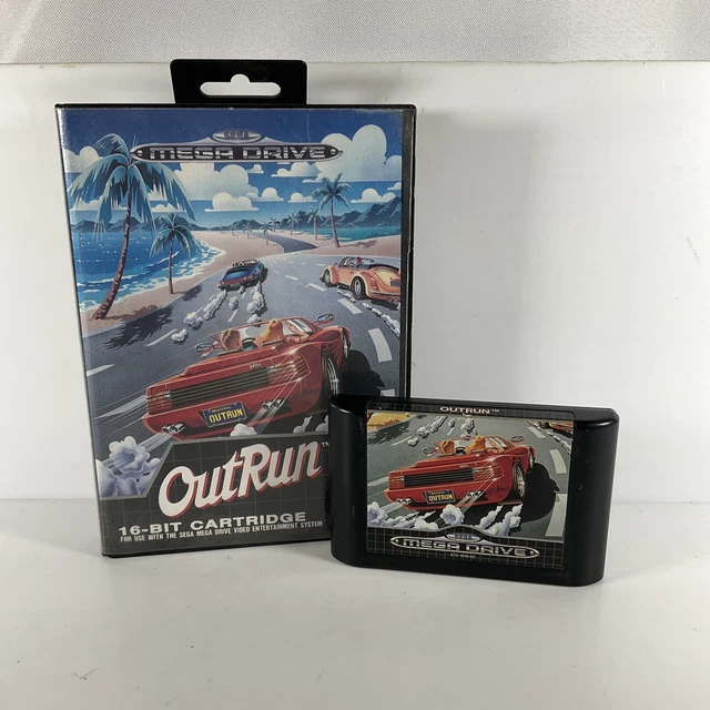 OutRun – SEGA Megadrive – PAL – Très Bon État – Manuel Inclus – Jeu De Course Rétro