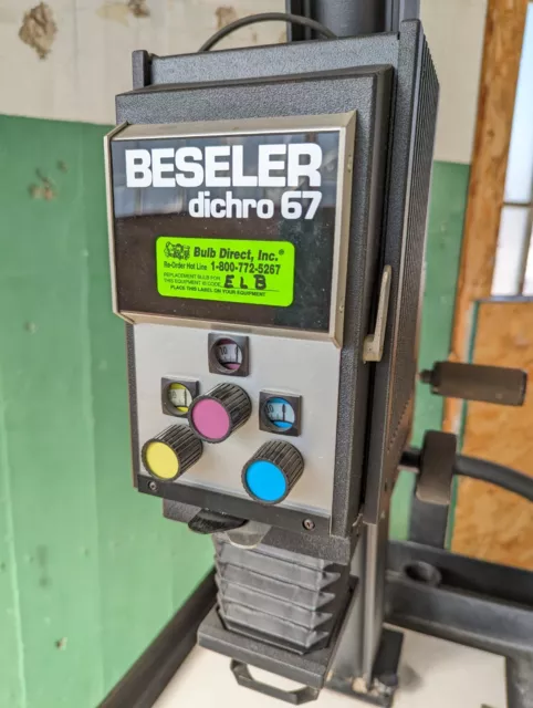 BESELER DICHRO 67 #6750 Photo Enlarger Darkroom Head Stand NIKON EL-NIKKOR Lens